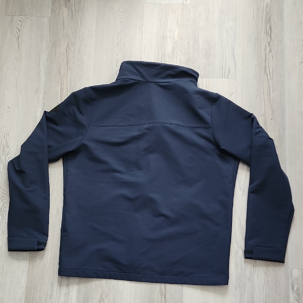 The North Face Men's Navy Field Jacket Insulated Stand Collar Size L - Picture 3 of 5